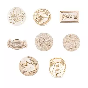 Головка штампа «сделай сам», многофункциональная металлическая восковая головка для уплотнения зерна для упаковки, скрапбукинга B