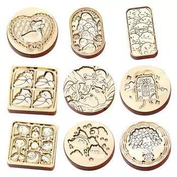 Головка штампа серии животных 3D рельефная сургучная медная головка для скрапбукинга подарков H