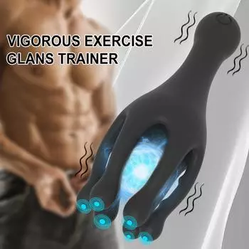 Головка Тренировочный Массаж Мужской Мастурбатор Вибрационный Пенис Вибратор Секс Игрушки Для Мужчин Длительная Задержка Выносливость Игрушки Секс Для Взрослых