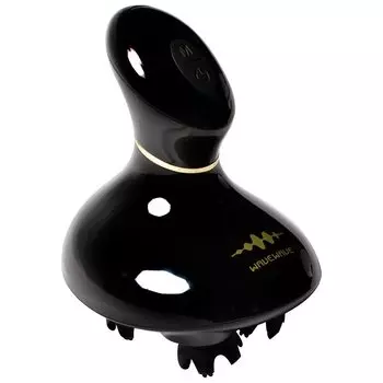 Головка WAVEWAVE электрическая для кожи головы, влажная и бесшумная для всего тела, 3D, для здоровья и красоты, черный спа, щетка, IPX7, водонепроницаемая, для сухой, для ванны, применимая, для женщин,