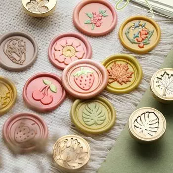 Головка воскового штампа, привлекательная декоративная элегантная подарочная упаковка, цветочный узор, набор сургучных штампов, поставка конвертов 22
