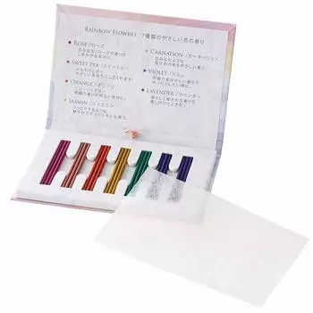 Головки, сделанные в Японии Разные товары 14 x 9 x 1 см Радуга 3 комплекта Благовония Палочки для благовоний 7 видов ГОЛОВКИ RAB-INS