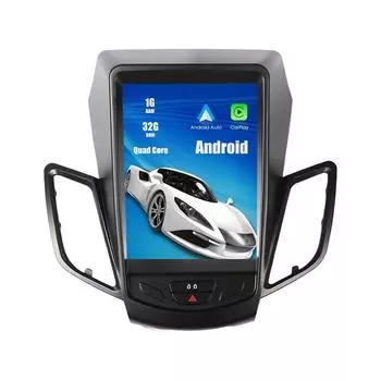 Головное устройство Android Radio CarPlay, автомагнитола, автомобильная стереосистема для Ford Fiesta 2013 2014 2015 2016 2017 9.7 белый