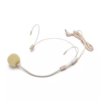 Головной микрофон с двойным ушным крючком для беспроводной 4-контактной мини-вилки Shure