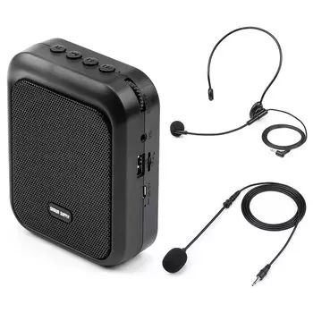 Головной микрофон Sanwa Direct мощностью 10 Вт, ручной микрофон, часы непрерывного использования, громкоговоритель, громкая связь, небольшой размер, выход и в комплекте, USB/microSD