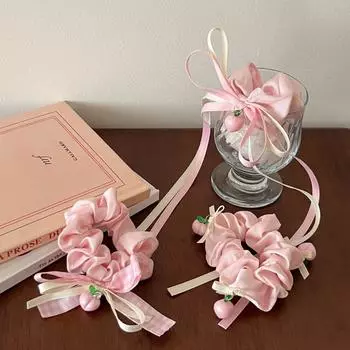 Головной убор бант для волос резинка для волос Милая резинка для волос Темперамент Милые резинки для волос Ежедневно A