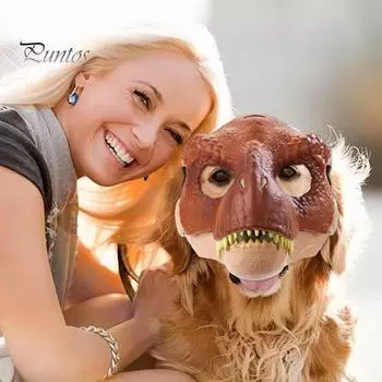 Головной убор для домашних животных, креативный головной убор в форме динозавра, забавный вечерние маскарадный костюм, реквизит для домашних животных и зелёный