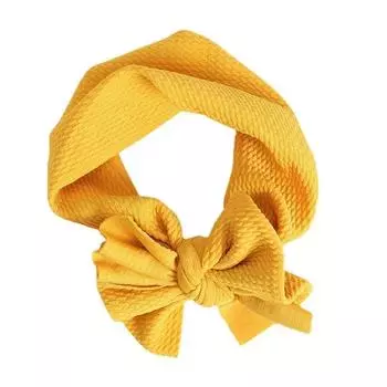 Головной убор для питомца, плюшевая шапка с бантом для собак и девочек, тюрбан, бант, повязка на голову в виде кролика, вязаная повязка на голову в виде кролика, подарок серый