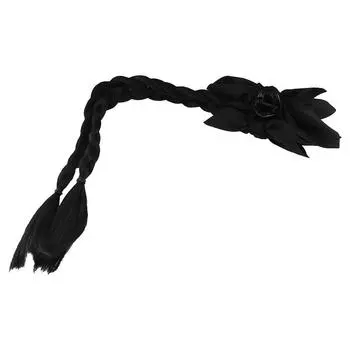 Головной убор ханьфу, зажим для когтей, парик с хвостиком, чонсам, новый парик в китайском стиле, парик с закрученной косой для женщин чёрный/коричневый