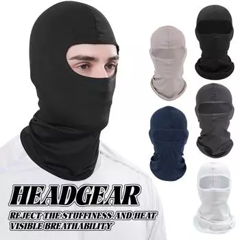 Головной убор из ледяного шелка для летней езды на мотоцикле на открытом воздухе, дышащий и подходящий для окружности головы 58-65 One Size