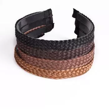 Головной убор с косами, корейские девушки, 1 шт., женский шиньон, модная повязка на голову, креативные аксессуары для парика, уникальные аксессуары 8