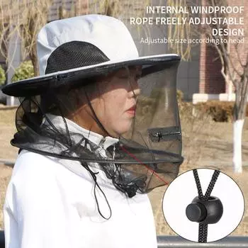 Головной убор с сеткой для пешего туризма, садоводства, пчеловодства, рыболовной шляпы на открытом воздухе