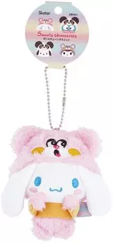 Головной убор в виде плюшевого талисмана-фигуриста в виде шарика с цепочкой из корицы ZBCM1-A