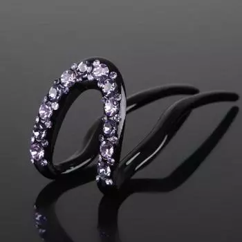 Головной убор, высокая прическа, женская заколка для волос, гребень, шпилька для волос, U-образная, со стразами, классическая заколка для волос 11cm