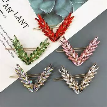 Головные уборы Кристалл заколки для волос Роскошные блестящие заколки для волос Изысканные заколки с пряжкой Подарок синий