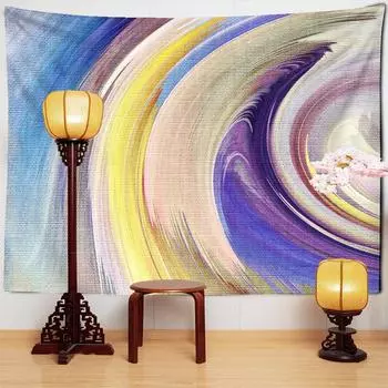 Головокружение картина маслом линия гобелен настенный Ins скандинавский стиль богемный психоделический художественный декор для комнаты в общежитии 95x70cm