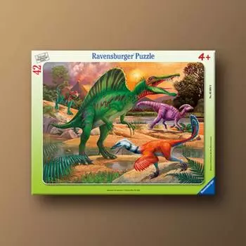 Головоломка Dinosaur s Roar Board Puzzle 42 Piece Ravensburger IV Puzzle, популярная корейская настольная игра