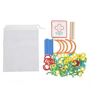 Головоломка Игрушка Доска Wodden Раннее Образование Обучение Деревянная Геоборд Игрушка для Детей Дети