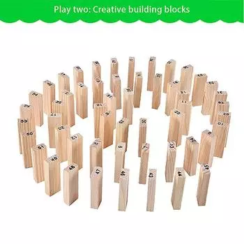 Головоломка из цельного дерева, сложенная высокая башня, блок для рисования, детская интерактивная настольная игра для родителей и детей цвет старого дерева