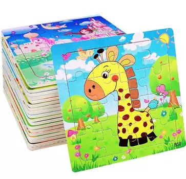 Головоломка Развивающая головоломка Деревянная головоломка Пазл для детей и пожилых людей Монтессори Развивающая игрушка Bacolos Деревянная игрушка Головоломка в форме животных 16