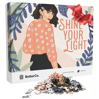 Головоломка с буквами Shine Your Light из 1000 элементов. Сложный пазл из 1000 элементов. Испытайте себя с головоломками из 1000 элементов для подростков и детей.