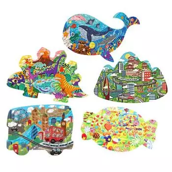 Головоломка с динозаврами Детский город Фигуры животных Пазлы для детей Развивающие игрушки Развивающие игрушки для детей Рождественские подарки