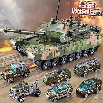 Головоломка Танк Модель Хранение Машина Детский Свет Концертный Костюм Подарочная Игрушка жёлтый