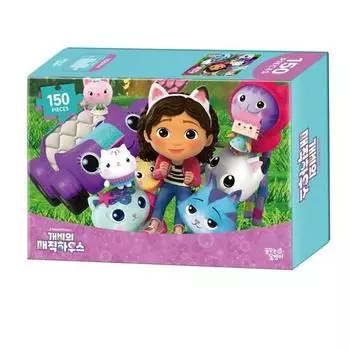 Головоломка «Волшебный дом Гэбби» 150: Габби и кошки, корейские популярные головоломки