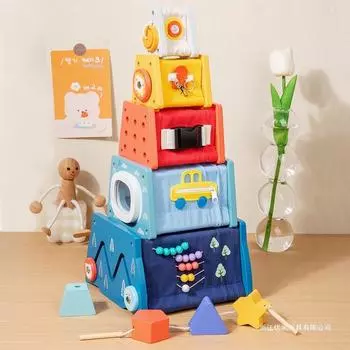 Головоломка Занятость Способность Деревянные Упражнения Раннее Образование Комбинированные Игрушки Веселые Деревянные Игрушки разноцветный