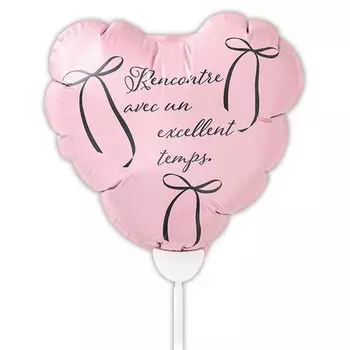 Головы Шар W140 x Г80 x В140мм Длина 10 Розовые Топперы HEADS, (Всего 660 мм), Большой, Медиаторы, Лента, BLN-FPL3 розовый