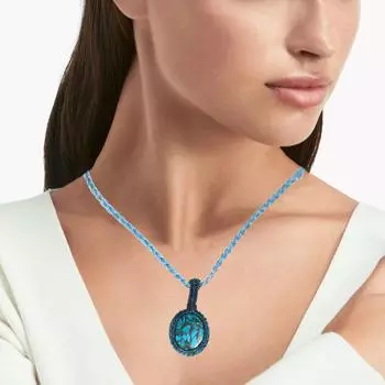 Голубая бирюза нити макраме ручной работы ювелирные изделия 20-36 Ad ювелирные изделия женское ожерелье