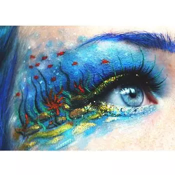 Голубой глаз красоты 5D Diy Алмазная картина вышивка крестом Полная алмазная вышивка 20X30CM