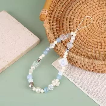 Голубое небо Байюнь мобильный телефон цепочка цветы бабочка узел брелок телефон кулон сотовый телефон шнурок камеры цепи декор подарки