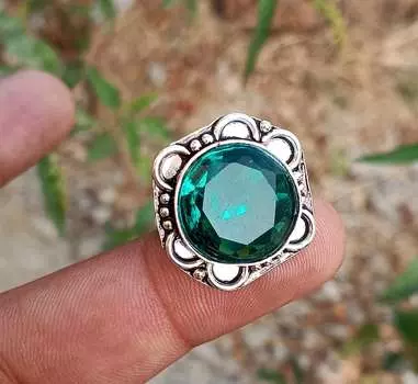 Голубой топаз, драгоценный камень, серебро 925 пробы, модное подарочное кольцо, размер 5, ювелирные изделия HNR-R2-R196