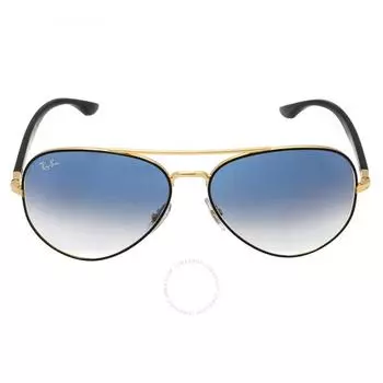 Голубые солнцезащитные очки-авиаторы унисекс Ray Ban с градиентом RB3675 90003F 58