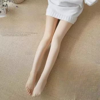 Голые ноги осенние и зимние боги телесного цвета с подкладкой цельные брюки тонкие женские колготки наружные многослойные утолщенные теплые нижние брюки 200g