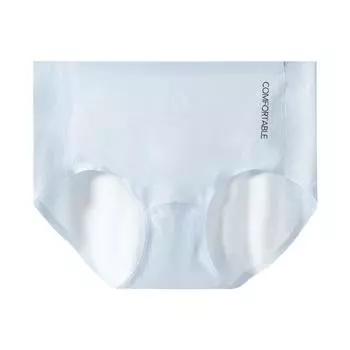 Голые трусы, женское эластичное нижнее белье большого размера, бесшовное женское простое нижнее белье