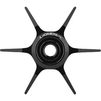 Gomexus Abu Garcia Reel Star Drag Aluminum Alloy AbuGarcia Bait Reel Compatible Star Drag Easy to Hook 6 Arms Left Hand Ultra-light