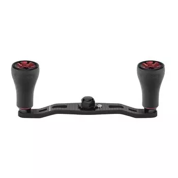 Gomexus FH95 Reel Handle Daiwa Shimano Bait Reel Compatible Carbon Double Handle Antares Double Axis Reel Handle Replacement 95mm with TPE Handle Knob