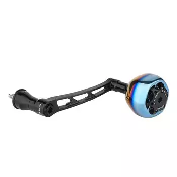 Gomexus Ручка 70 мм для спиннинговой катушки Shimano Daiwa, интегрированная конструкция, изготовлена из сверхсупердюралюминия, с титановой ручкой управления