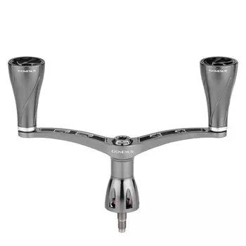 Gomexus Ручка катушки CY98, совместимая с безынерционной катушкой Shimano, двойная ручка, замена Stella Vanford Twin Power, 98 мм
