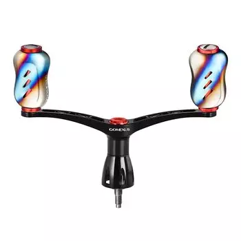 Gomexus Ручка катушки CY98, совместимая с катушкой Shimano Spinning, двойная ручка Stella Naski Twin Power, замена 98 мм