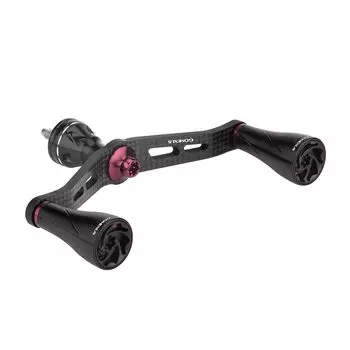 Gomexus Ручка катушки FY98 из углеродного волокна, совместимая с катушкой Shimano Spinning, двойная ручка Soare Vanford Twin Power, замена 98 мм