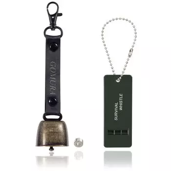 Gomura Bear Bear Bell с тихим аварийным свистком Bear Mountain Picking Wild Mountain Stream Disaster Gentle Tone Bell, Function, Included, Bell,