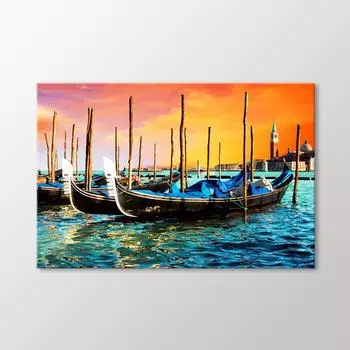 Гондолы на закате, Венецианская живопись