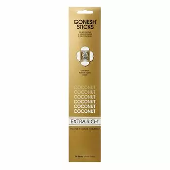 GONESH Incense Stick Coconut 20 Pieces Black