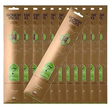 GONESH Incense Stick x12 pack set sticks in No.7 -Earthly Wonders- (240 total)