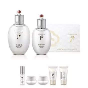 Gongjinhyang Seol Whitening Balancer 150 мл + Лосьон 110 мл + Эссенция 5 мл + Jingo Spot 4 мл + Увлажняющий крем 4 мл + Пенка для умывания 13 мл + Гель-пилинг 13 мл