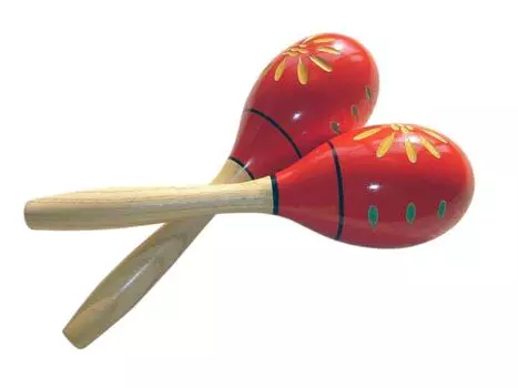 GONKISS Red Maracas Маракасы деревянный музыкальный инструмент набор из 2 шт. красный