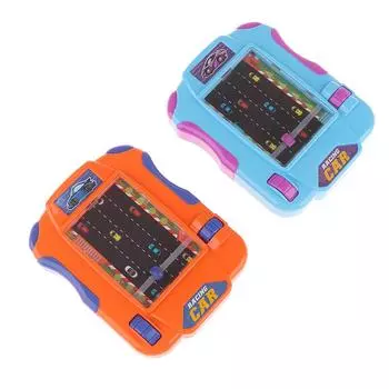 Гоночная игра для детей Гонки через приключения Игра на ладони Игрушки Имитация вождения автомобиля Игрушка Имитация вождения автомобиля синий